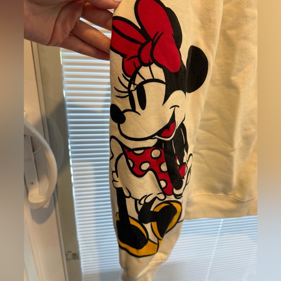 Vintage Mickey and Minnie Cream crewneck Sweatshirt - Picture 3 of 4